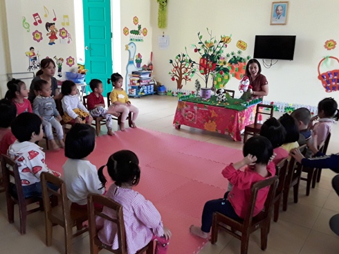 truong mam non hoa hong phat trien ben vung truong dat chuan quoc gia