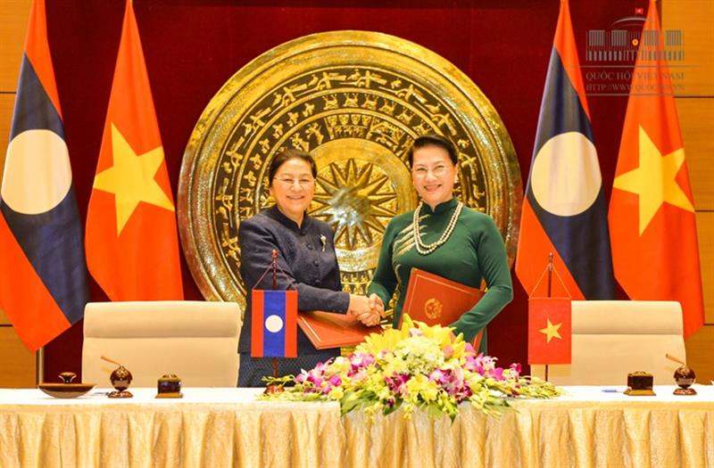 quoc hoi viet nam va quoc hoi lao thoa thuan hop tac