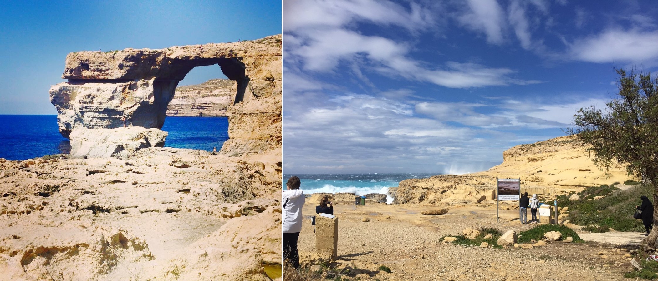 azure window bieu tuong du lich noi tieng o malta da bi sup do xuong bien