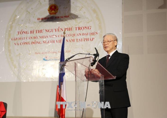 tong bi thu nguyen phu trong du khai truong tru so moi trung tam van hoa viet nam tai phap