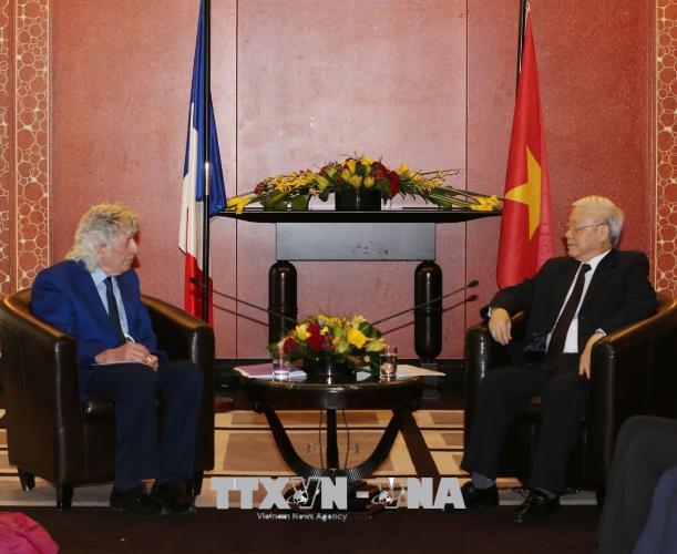 tong bi thu nguyen phu trong khong ngung vun dap de cay huu nghi phap viet ngay cang tuoi tot