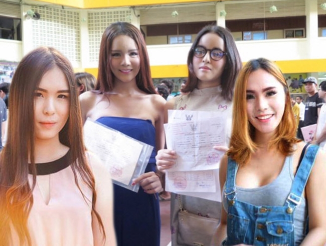 ve dep kho cuong cua nhung bong hong chuyen gioi trong dot tuyen nghia vu quan su thai lan