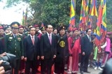 Chủ tịch nước cùng lãnh đạo Đảng, Nhà nước dâng hương tưởng niệm các Vua Hùng