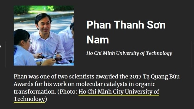 hai nha khoa hoc viet nam nam trong danh sach 100 nha khoa hoc chau a 2018