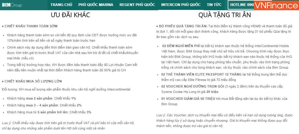 canh giac voi cam ket tao bao ban condotel intercontinental phu quoc cua bim group