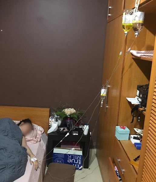 soc co gai chia se chuyen minh bi sot co giat mat giong noi do hut lien tiep 30 qua bong cuoi