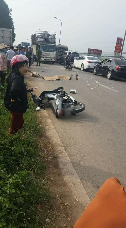 ha noi co gai 19 tuoi bi xe tai can chet thuong tam