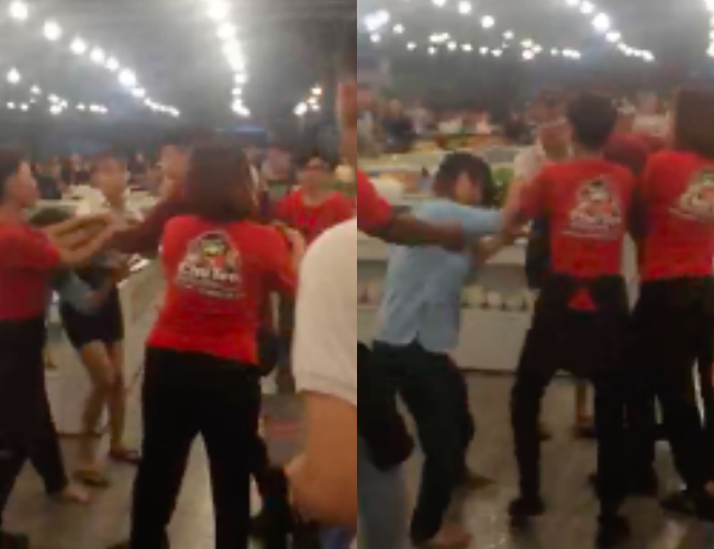 nam nhan vien tum toc hanh hung khach nu ngay trong quan nuong chu teo noi tieng sai gon