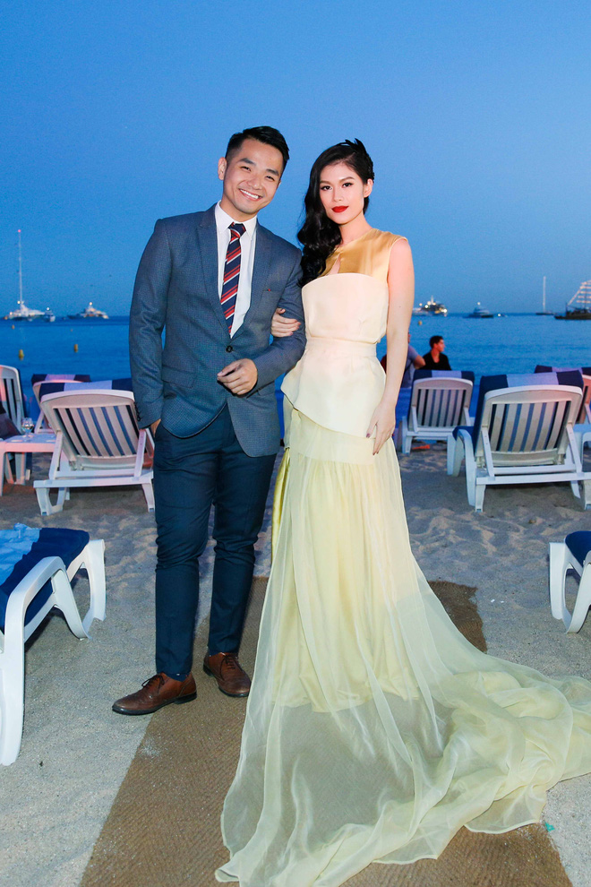 ngoc thanh tam gay chu y khi lam mc song ngu tai lhp phim cannes 2017