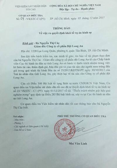 can som khoi to bi can trong vu an hinh su thieu trach nhiem gay hau qua nghiem trong