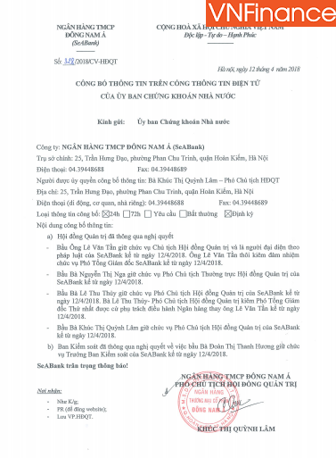 ngan hang tmcp dong nam a seabank thay tuong moi