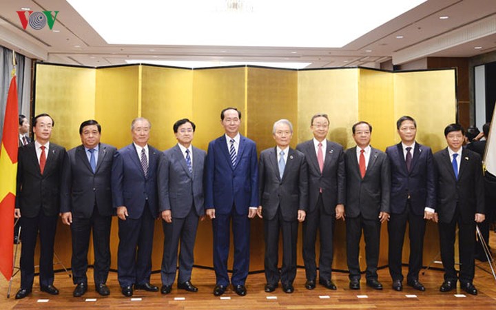 ngay lam viec thu hai chu tich nuoc gap go cac chu tich tap doan lon tai nhat ban