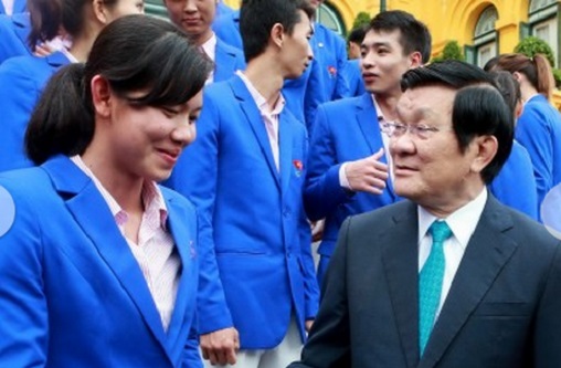 chu tich nuoc truong tan sang toi ky vong sea games 29 doan vn dung thu 2