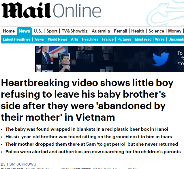 bao anh dang tai cau chuyen cau be viet nhat quyet o ben em 2 thang tuoi sau khi bi me bo roi