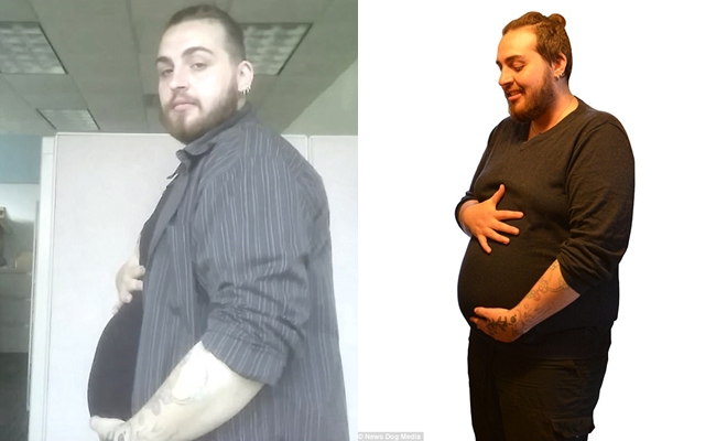 chang trai mang bau 4 thang lai con la dua con thu hai khien nhieu nguoi ngac nhien