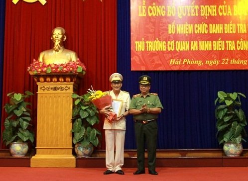 bo nhiem thu truong co quan an ninh dieu tra cong an thanh pho hai phong
