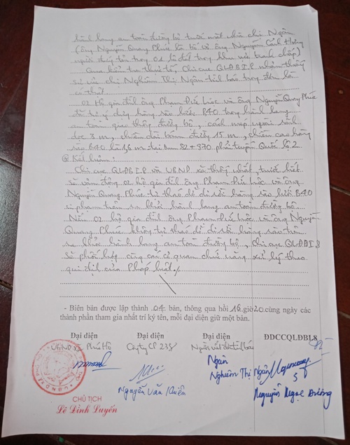 thua nhan xay dung cac cong trinh lan chiem dat duong giao thong tai xa phu ho