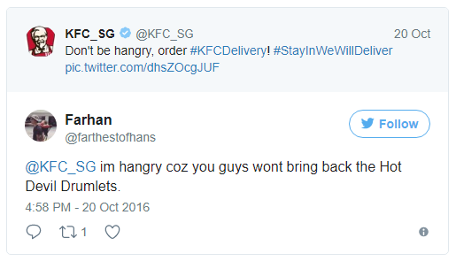 thanh nien tweet 1 nam lien cho kfc de doi may mieng ga ran va cai ket co hau ngoai suc tuong tuong