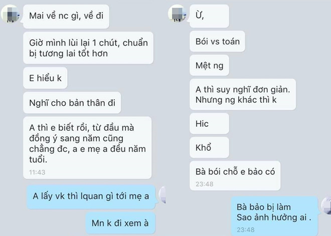 co gai bi ca nha nguoi yeu ep pha thai vi thay boi phan tuoi be khong hop de ra 3 doi deu kho