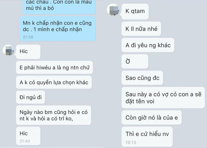 co gai bi ca nha nguoi yeu ep pha thai vi thay boi phan tuoi be khong hop de ra 3 doi deu kho