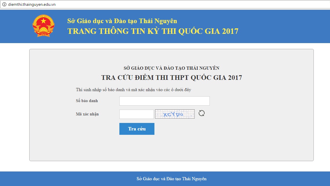 bo gddt chinh thuc cong bo diem thi thpt quoc gia 2017