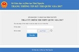 bo gddt chinh thuc cong bo diem thi thpt quoc gia 2017