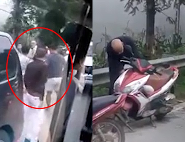 vu xo xat sau va cham giao thong o sa pa nguoi dan ong ha lan bi o to chen ep nen chui nhom thanh nien truoc khi au da