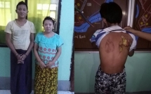 co be 13 tuoi di lam giup viec bi chu nha dung ban la nong bao hanh roi do nuoc soi len nguoi