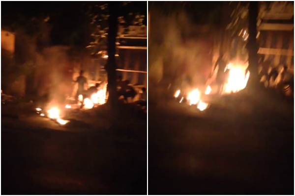 thai binh nam thanh nien do xang tu thieu ngay truoc cua nha vi bo khong cho cuoi vo