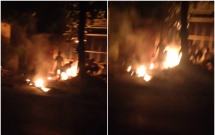 thai binh nam thanh nien do xang tu thieu ngay truoc cua nha vi bo khong cho cuoi vo