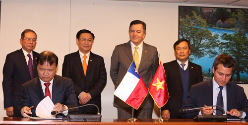 viet nam chile cung thuc co xe thuong mai dau tu