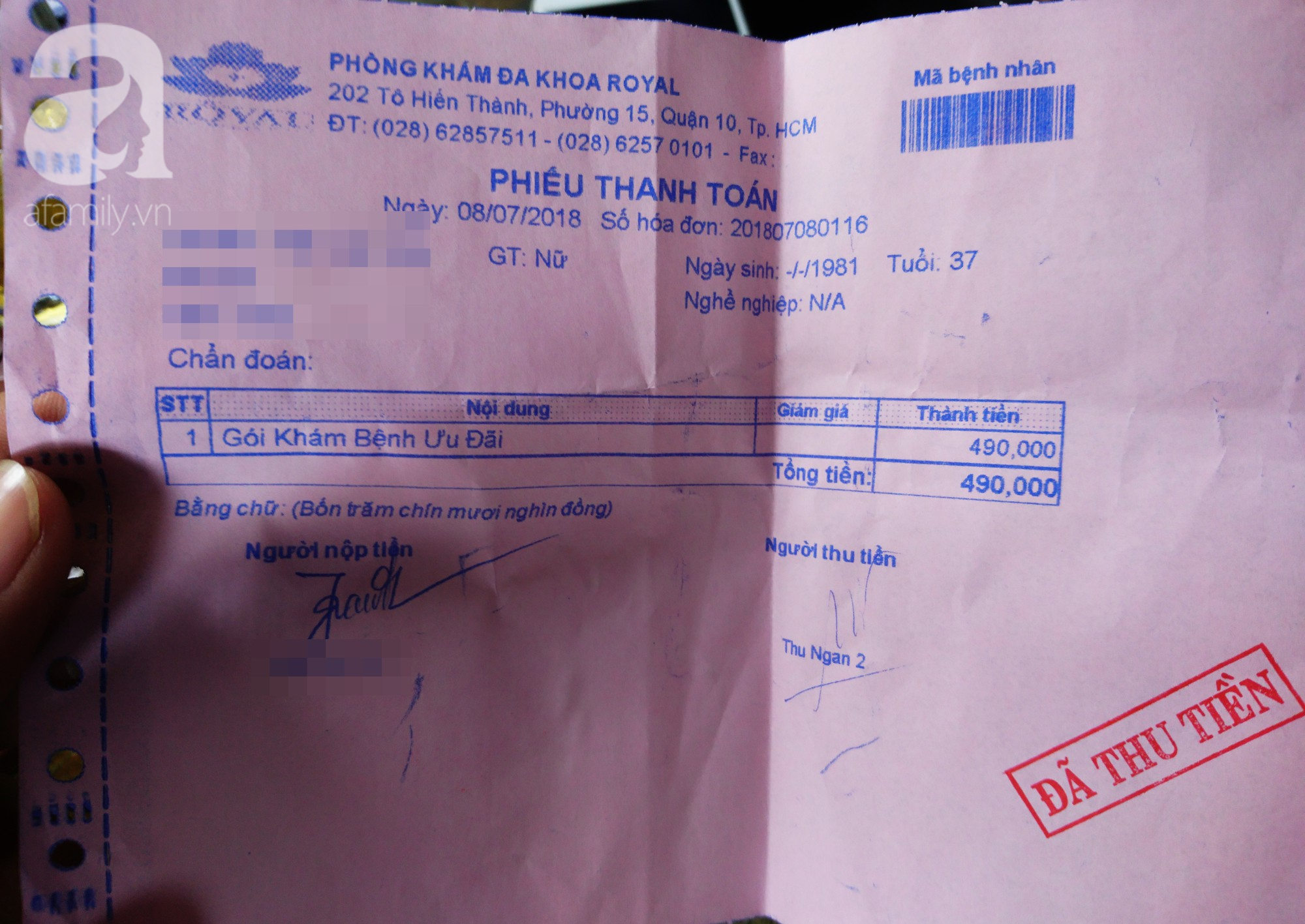 tphcm di thao vong tranh thai nu benh nhan to phong kham da khoa ve benh doa ung thu de lay them tien