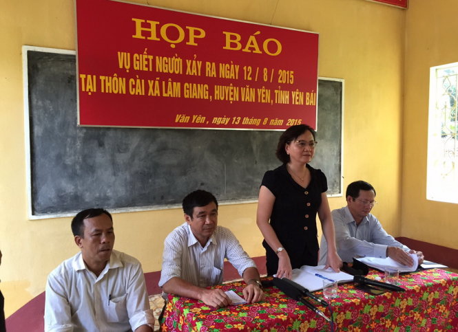 yen bai hop bao thong tin vu sat hai ca gia dinh 4 nguoi