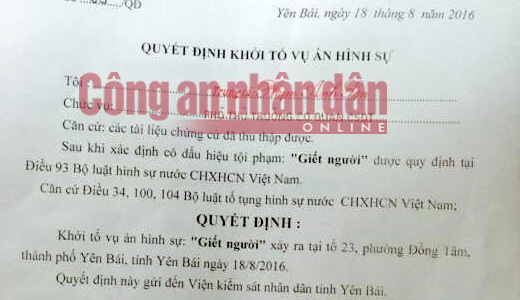 vu ban bi thu chu tich hdnd tinh yen ba i duoc dua ra khoi to