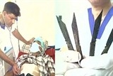 an do nam thanh nien song sot than ky sau khi nuot 40 luoi dao