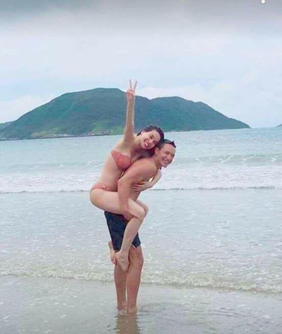 ha ho lo anh di bien cung kim ly sau khi tuyen bo hen ho la de pr