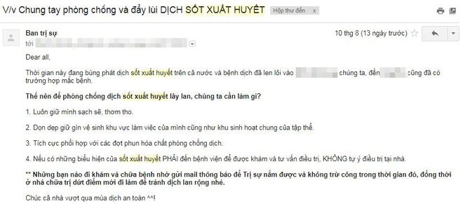 dai dich sot xuat huyet lay lan dan cong so am anh khi dong nghiep lan luot nhap vien