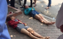 video co gai dau tran hon nap capo o to vi sang duong au