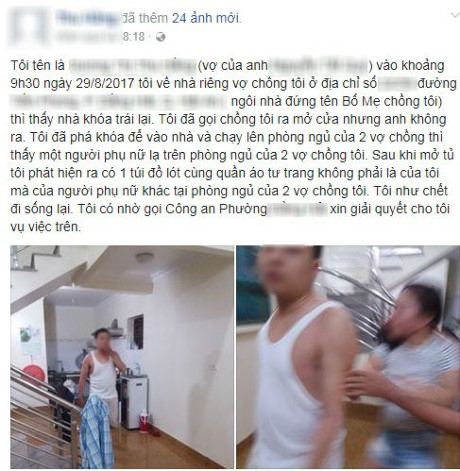 hai phong pha cua vao nha vo phat hien chong cung nhan tinh tron trong phong ngu