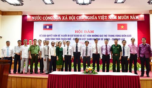 hoi dam giua lanh dao thua thien hue va se kong ve di cu tu do ket hon khong gia thu