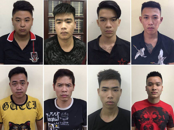 ha noi nhom gan 100 thanh nien cam hung khi chay xe may di thanh toan nhau trong dem