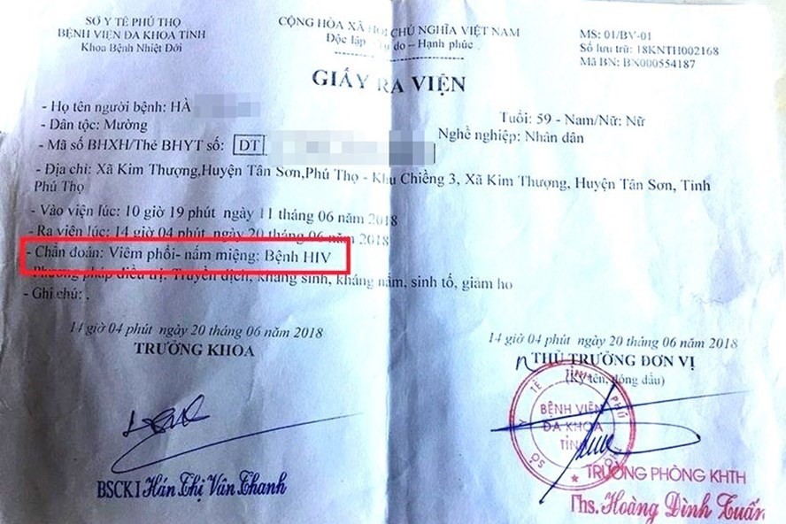 nong bo y te vao cuoc vu nguoi dan nhiem hiv nghi do bac si dung chung kim tiem o phu tho