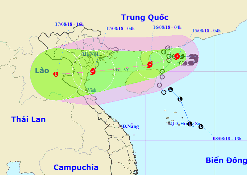 bao so 4 tien nhanh vao gan hai phong thanh hoa mien bac mua rat to