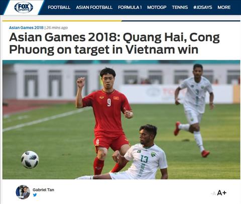 bao chau a an tuong voi chien thang cua olympic viet nam