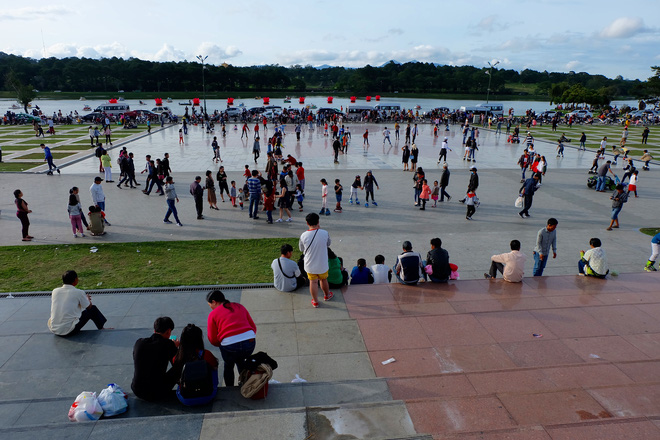 da lat quang truong lam vien tap nap du khach dip nghi le quoc khanh