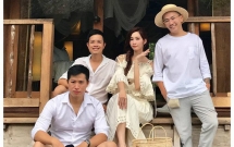 hau truong chup anh cuoi it ai biet cua hoa hau thu thao va ban trai doanh nhan