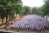 huyen vinh tuong vinh phuc le khai giang tai truong thcs tho tang trang nghiem ngan gon
