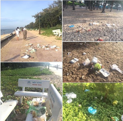 sau ky nghi le quoc khanh rac thai bua vay tai cac diem du lich