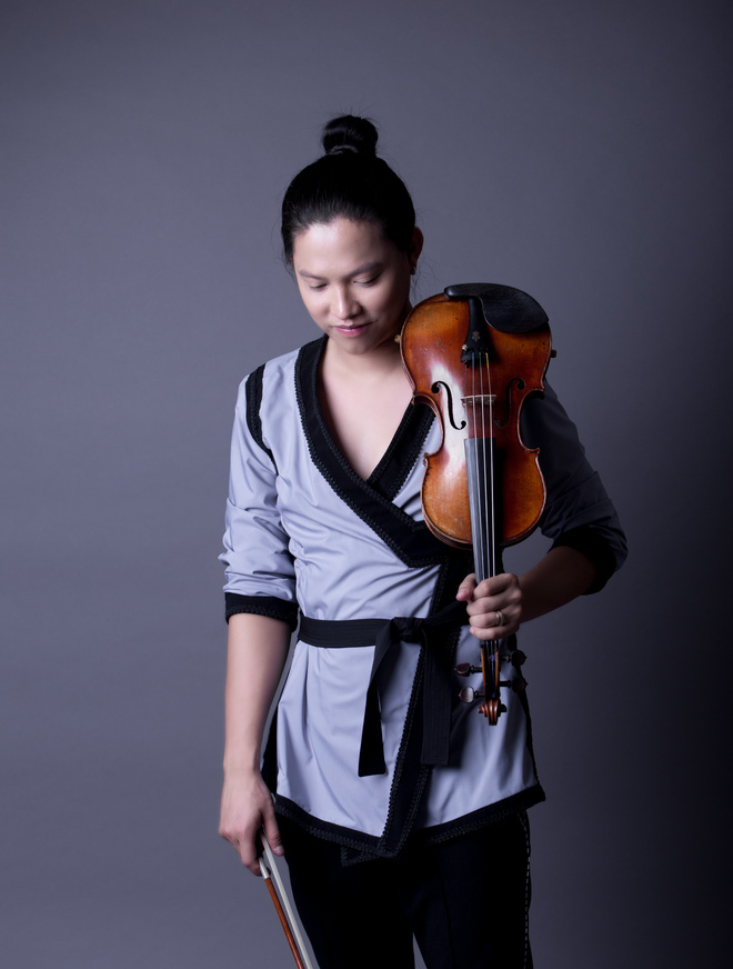 cap vo chong nghe si viet lieu linh lam dem nhac phim han o ha noi