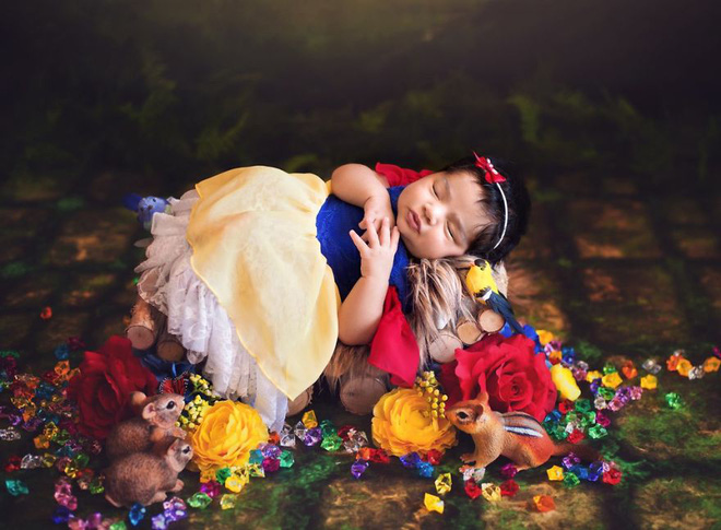 bo anh dep lung linh cua cac be so sinh vao vai cong chua disney